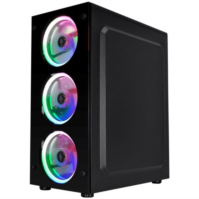 Gabinete Gamer Kmex Cg-a1tp Led Rgb