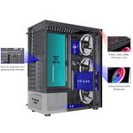 Gabinete Gamer Kmex Cg-a1tp Led Rgb
