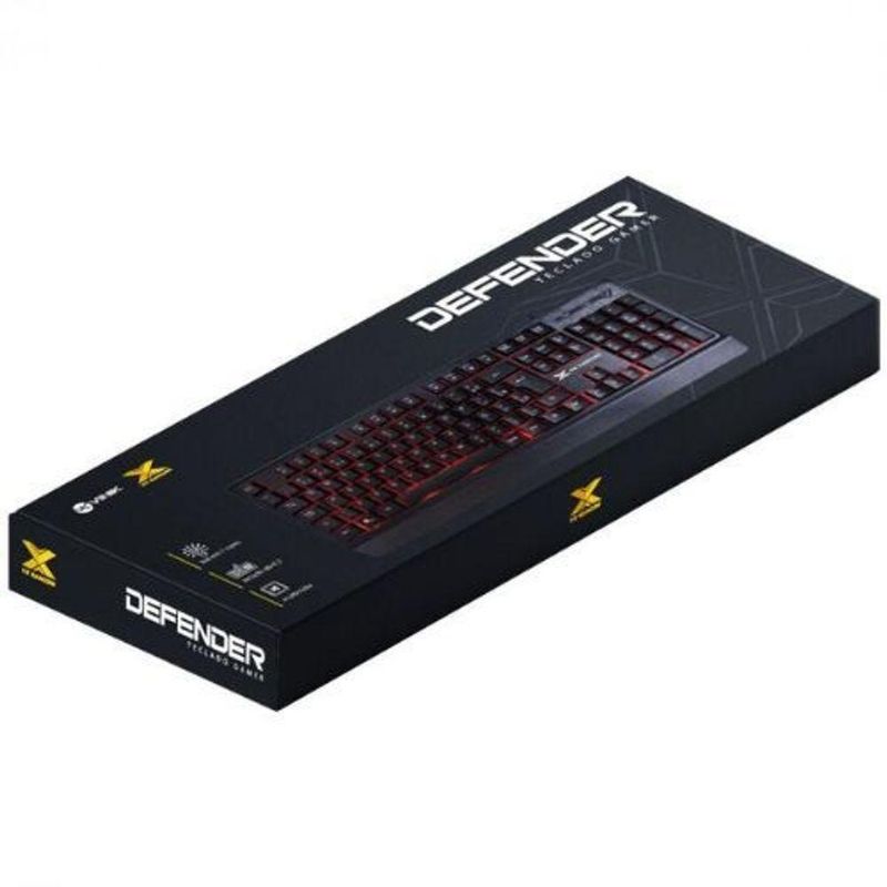 Teclado Usb Gamer Vinik Defender Gt300 Led Rgb