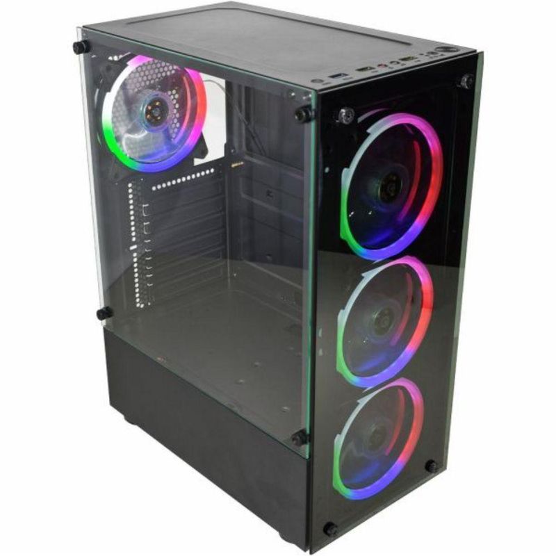 Gabinete Gamer Kmex Cg-10w5 Led 3 Fans