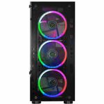 Gabinete Gamer Kmex Cg-10w5 Led 3 Fans