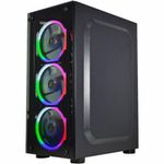 Gabinete Gamer Kmex Cg-10w5 Led 3 Fans