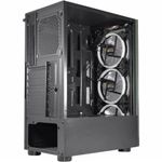 Gabinete Gamer Kmex Cg-10w5 Led 3 Fans