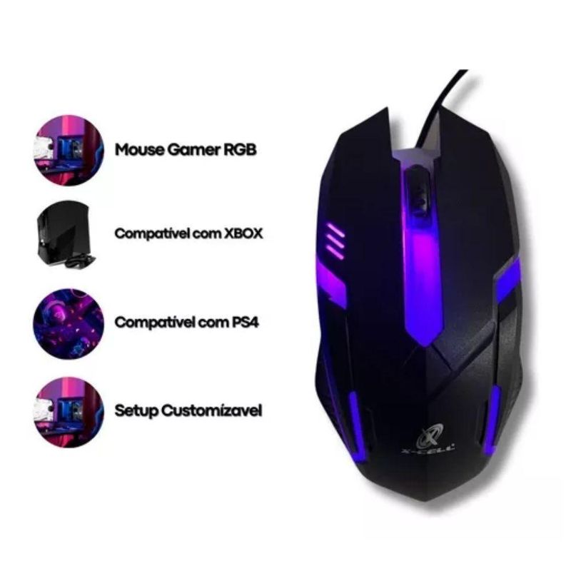 Kit Teclado + Mouse Gamer Xc-cb-05