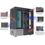 Gabinete Gamer Kmex Cg-01a9 Led Rgb - Bifrost Vi