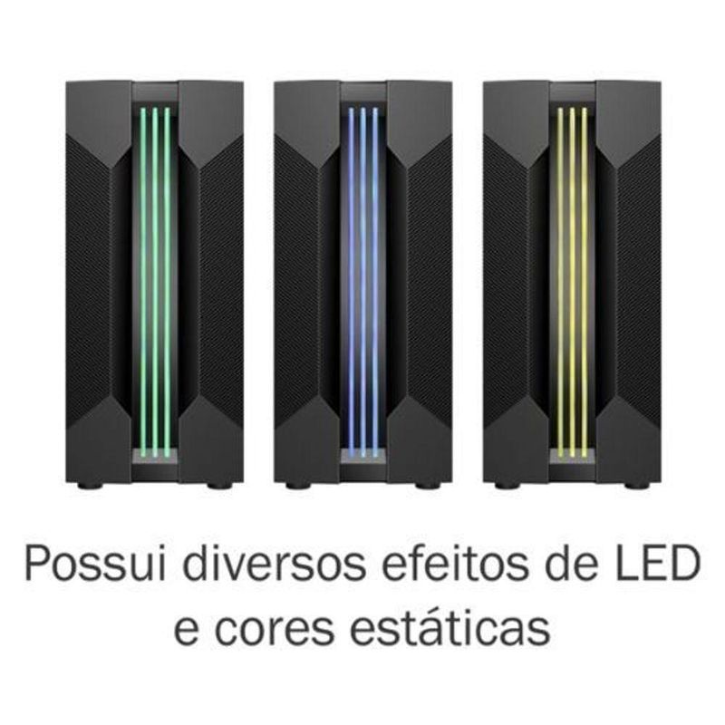 Gabinete Gamer Kmex Cg-01a9 Led Rgb - Bifrost Vi