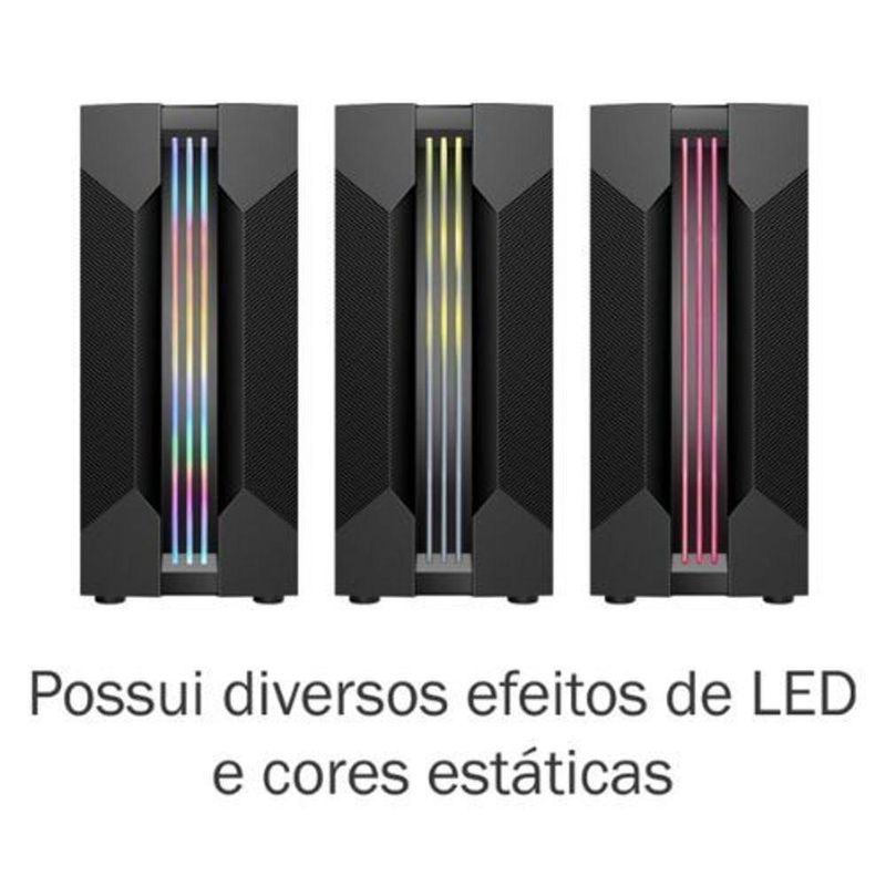 Gabinete Gamer Kmex Cg-01a9 Led Rgb - Bifrost Vi