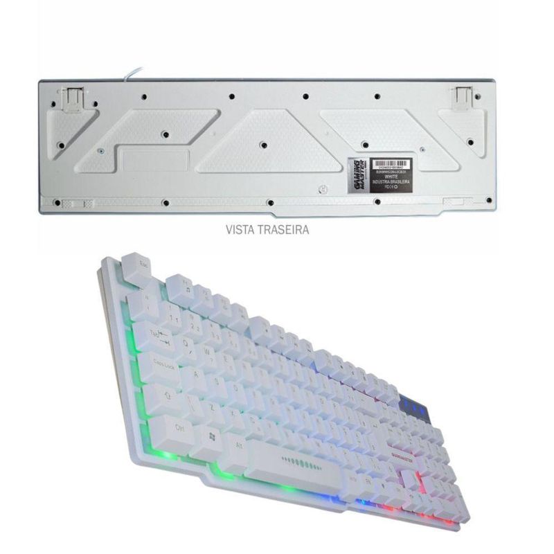 Kit Gamer K-mex White Kmw52 + Moa8