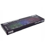 Teclado Gamer Semi Mecânico Led Usb Abnt2 Km-52 Rgb