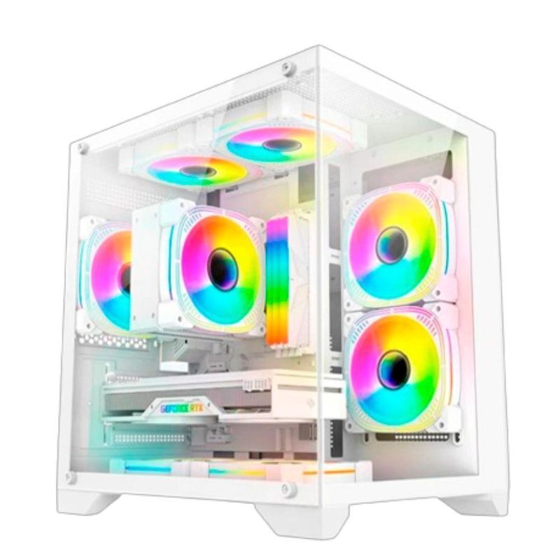 Gabinete Gamer Aquário White Cg-w830 Atx