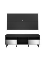 Rack com Painel até 65" Espelho e Pés Retrô Multimóveis
