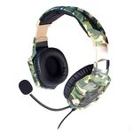 Fone Gamer Over ear C/Som Imersivo, Microfone Omnidirecional Headset Luz Led C/Fio
