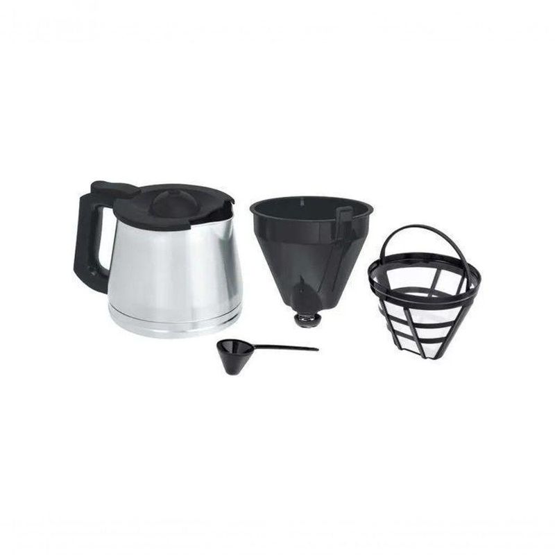 Cafeteira Elétrica Programável Black + Decker CM350G Gourmand Gris Painel Digital 900W Inox Preta 220V