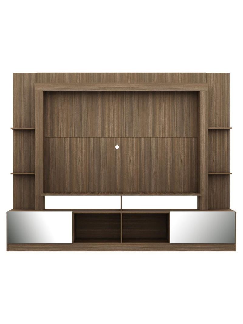 Rack com Painel Suporte 65´´ Espelho Madeirado