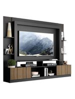 Rack Estante Painel Suporte Tv 65´´ Preto/Madeirado