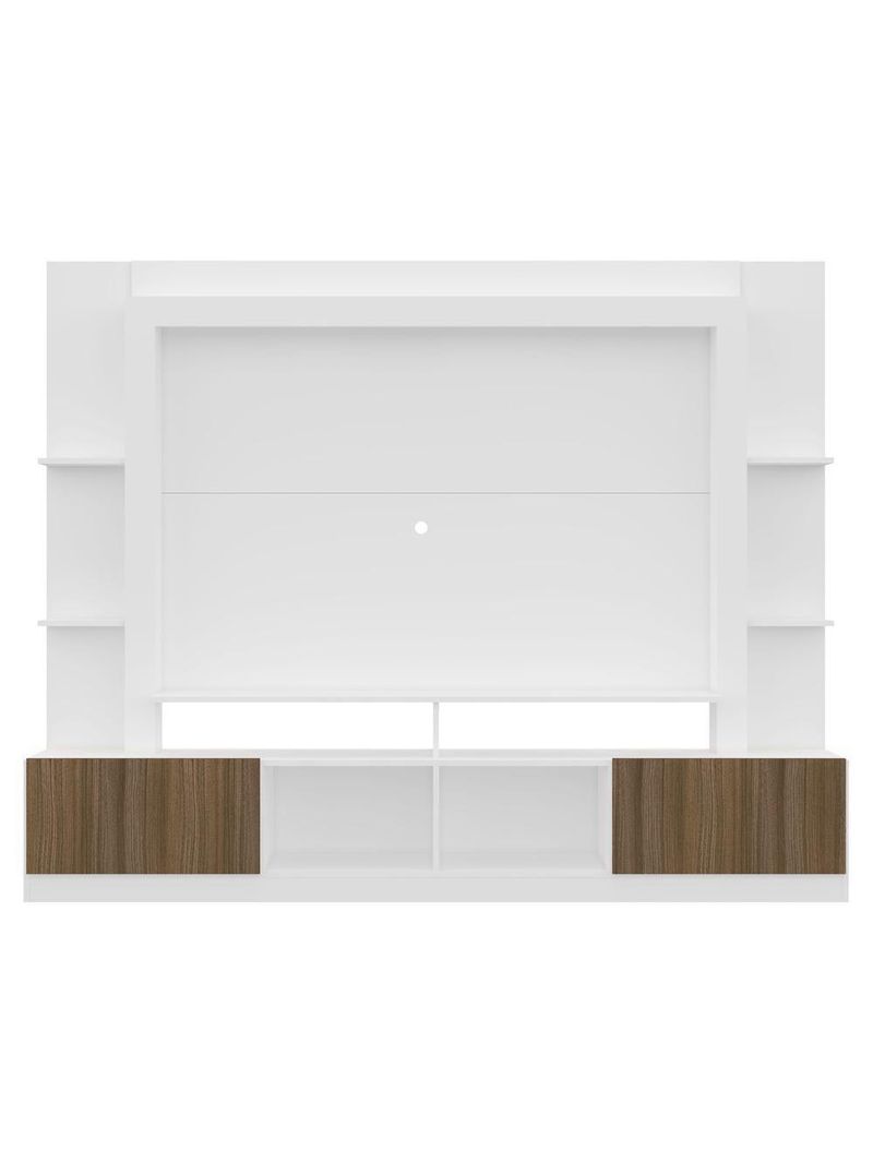 Rack Estante com Painel 65 e 2 Portas Oslo Branco