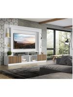 Rack Estante com Painel 65 e 2 Portas Oslo Branco