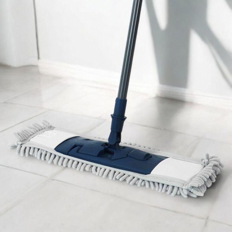 Conjunto Mop De Microfibra 40cm Com Cabo Ajustável 1m A 1,4m - Nobre