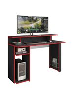 Mesa Gamer Com 1 Porta Revistas Multimóveis Cr25236 Preto Preto