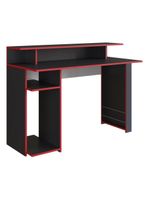 Mesa Gamer Com 1 Porta Revistas Multimóveis Cr25236 Preto Preto