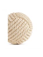 Enfeite Decorativo esfera em Poliresina Off White 19x19cm