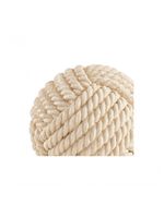 Enfeite Decorativo esfera em Poliresina Off White 19x19cm