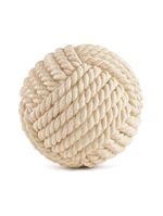 Enfeite Decorativo esfera em Poliresina Off White 19x19cm