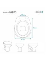 Assento Sanitario Aspen Caramelo Para Vaso Deca
