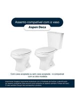 Assento Sanitario Aspen Caramelo Para Vaso Deca