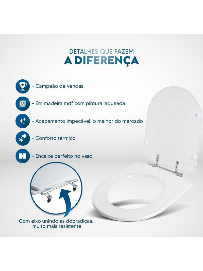 Assento Sanitário Carrara Bege Saara Para Louça Deca