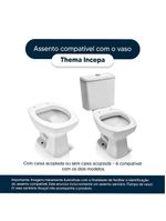 Assento Sanitario Thema Pessego (rosa Shell) Para Vaso Incepa