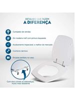 Assento Sanitario Thema Pessego (rosa Shell) Para Vaso Incepa