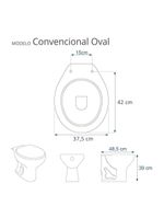 Assento Sanitario Convencional Palha (bege) Para Vaso Icasa