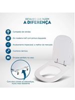Assento Sanitario Ezedra Preto Para Vaso Ideal Standard
