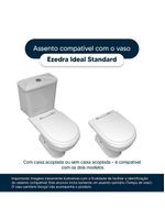 Assento Sanitario Ezedra Preto Para Vaso Ideal Standard