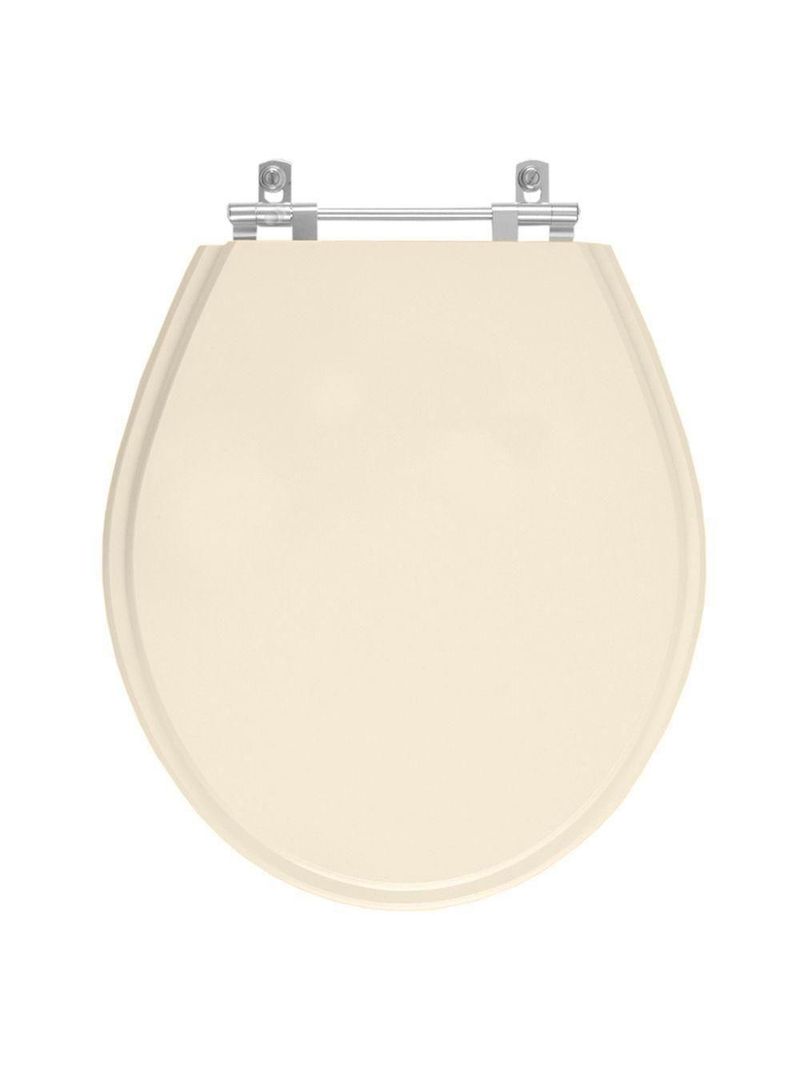 Assento Sanitario Poliester Ravena Bege Claro Para Vaso Deca