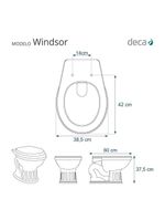 Assento Sanitario Com Amortecedor Windsor Branco Para Vaso Deca