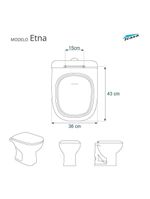 Assento Sanitário Etna Palha Para Vaso Icasa