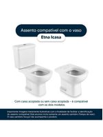 Assento Sanitário Etna Palha Para Vaso Icasa