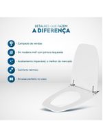 Assento Sanitario Scala Visone Para Vaso Ideal Standard