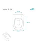 Assento Sanitario Scala Visone Para Vaso Ideal Standard