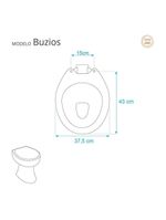 Assento Sanitario Almofadado Buzios Branco Para Vaso Hervy