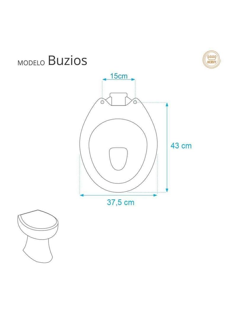 Assento Sanitario Almofadado Buzios Branco Para Vaso Hervy