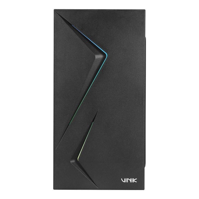 Gabinete Gamer Twin Edge GGTEACBK Mid Tower Micro ATX Mini ITX RGB Preto