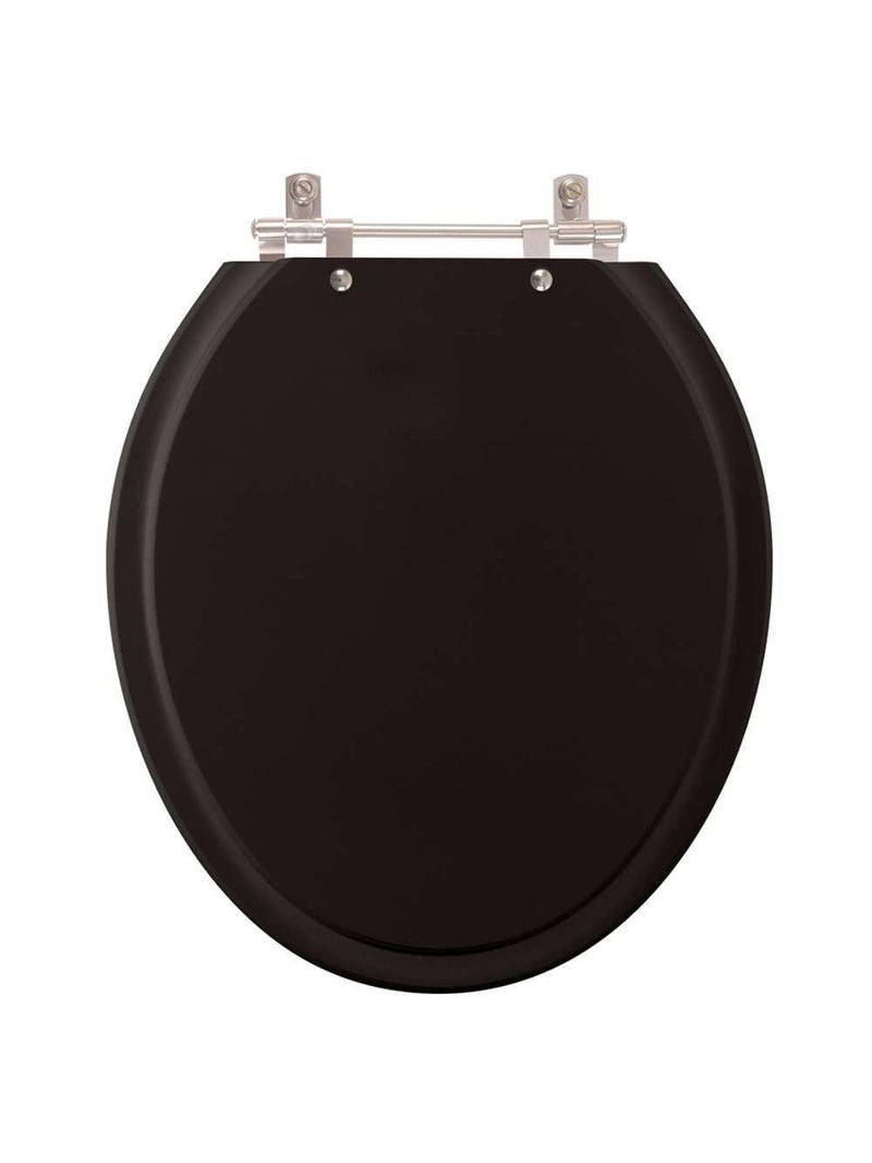 Assento Sanitario Lirio Preto Para Vaso Celite