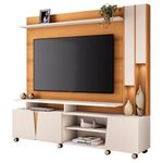 Estante Painel Tv 70 Pol 200cm Com Led Virtus Cinamomo/off - Hb Móveis