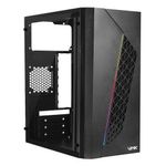 Gabinete Gamer Beam GGBACBK Mid Tower Micro ATX Mini ITX com Iluminação RGB Preto