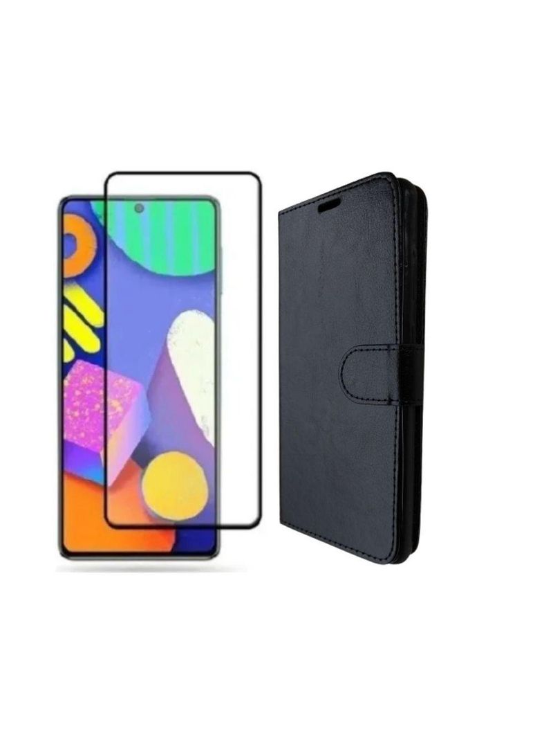 Capinha Carteira Para Galaxy A72 Flip + Pelicula Vidro 9d