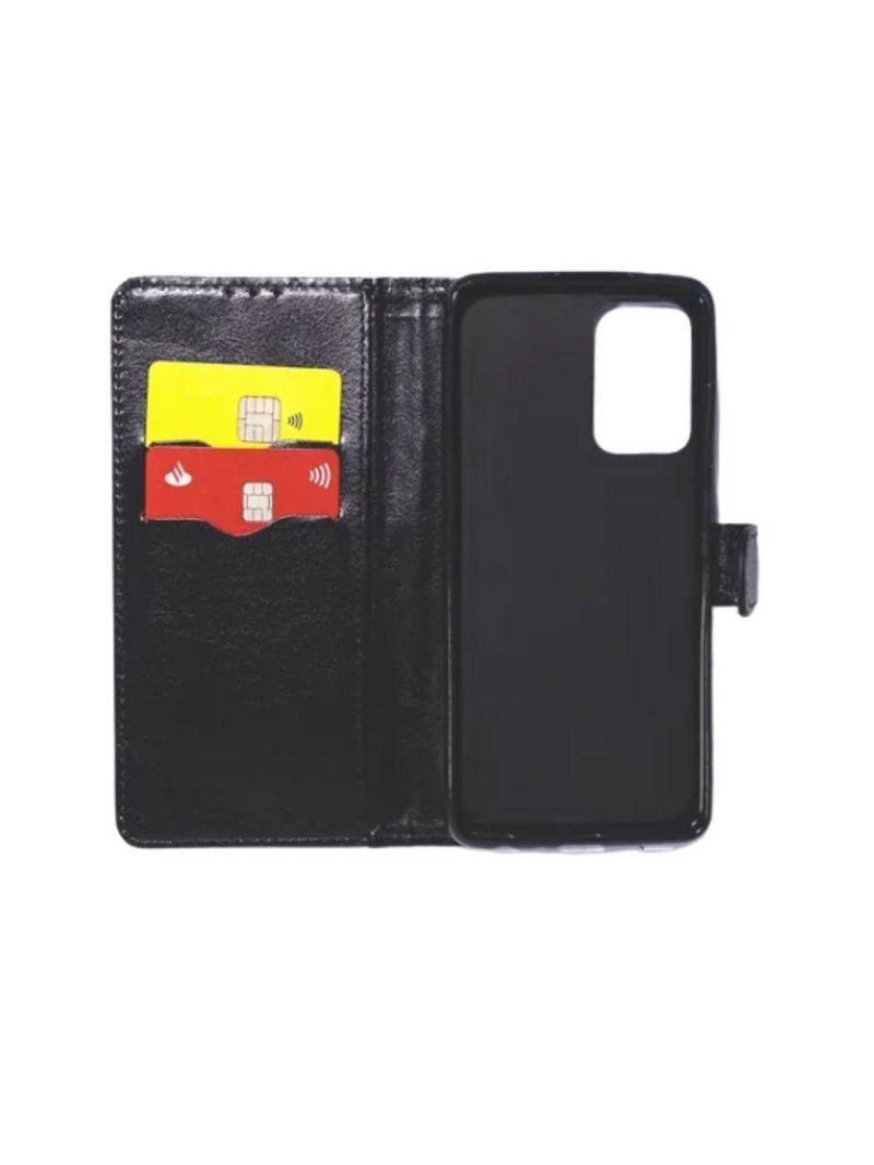 Capinha Carteira Para Galaxy A72 Flip + Pelicula Vidro 9d
