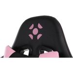 Cadeira Gamer Cruiser [F002] com Revestimento Sintético, Encosto Reclinável 155º Preto, Rosa